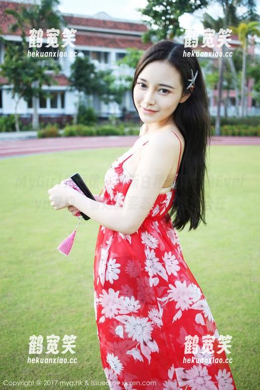 MyGirl美媛馆-Evelyn艾莉 MyGirl美媛馆 - 最新白裙写真中的Evelyn艾莉,看她的姿态多么随性自在
